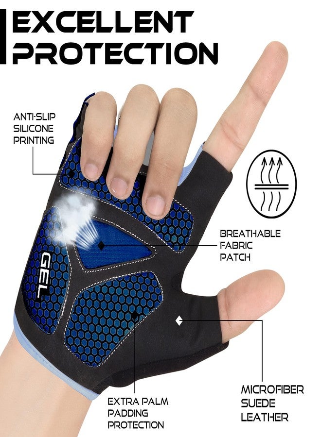 BEAST RAGE Cycling Gloves for Men and Women, Gel Padded MTB Gloves - Fingerless Bicycle Glove - Anti-Slip Bike Gloves for Cycling, Mountain Biking, Hiking, Rowing, Weight Lifting & Regular Workouts - Image 2